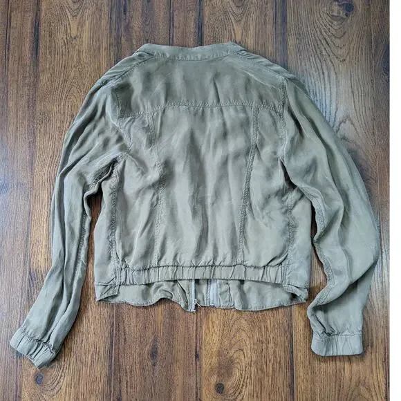 BlankNYC Faux Silk Bomber Jacket M - Picture 7 of 7